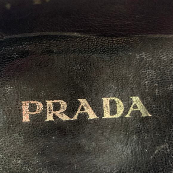 PRADA Size 8 Brown 2P 1403 Leather Monk Strap Loafers